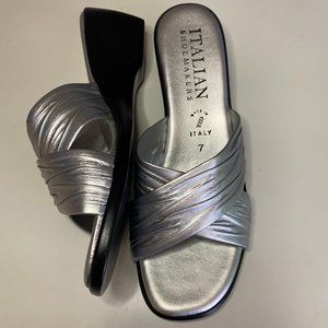 Italian Shoemaker's Silver Sandal